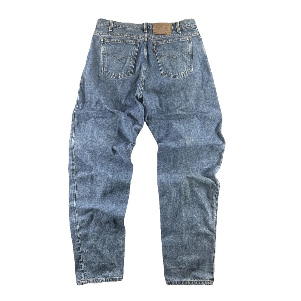 VTG Levis 550 Jeans Mens Blue Med Wash Relaxed Fit Tapered Denim Fits 36x32 90s
